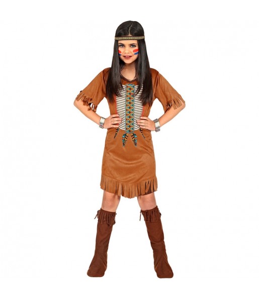 Costume Indienne native fille