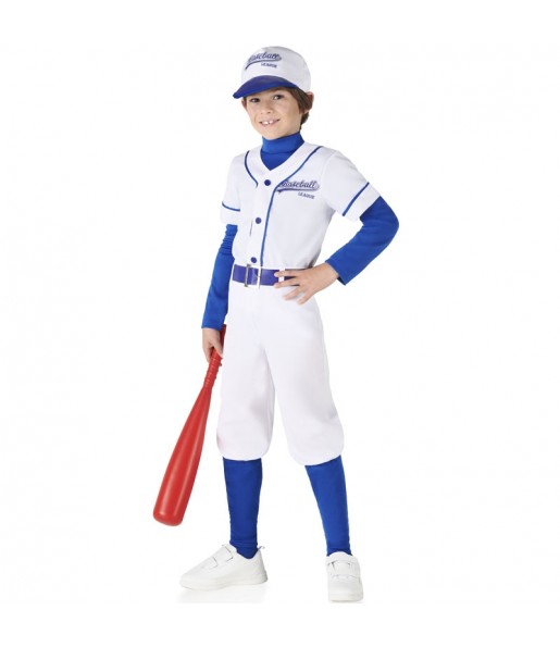 Costume Joueur de base-ball bleu garçon