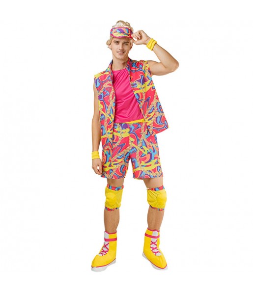 Costume pour homme Ken multicolore à patins