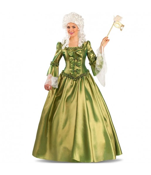 Déguisement Lady Versailles vert femme