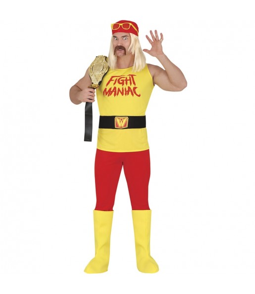 Costume pour homme Lutteur Hulk Hogan