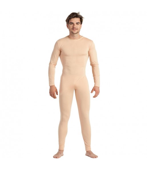 Déguisement Justaucorps beige spandex homme