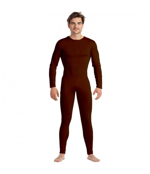 Déguisement Justaucorps marron spandex homme