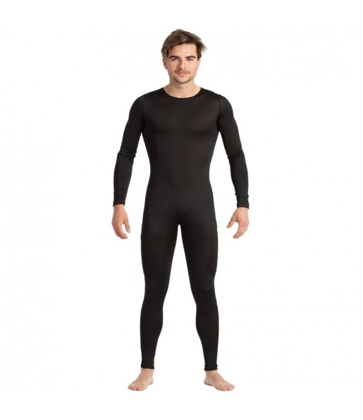 Déguisement Justaucorps noir spandex homme