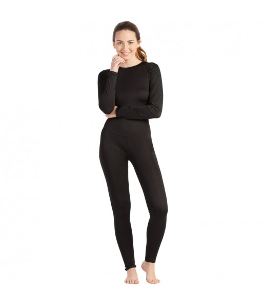 Déguisement Justaucorps noir spandex femme