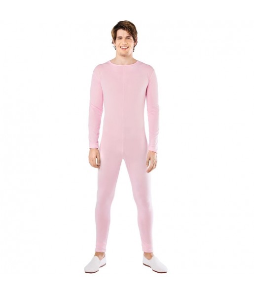 Déguisement Justaucorps rose spandex homme