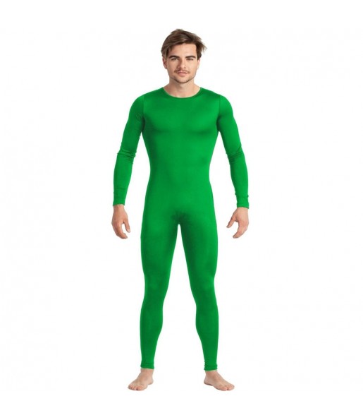 Déguisement Justaucorps vert spandex homme