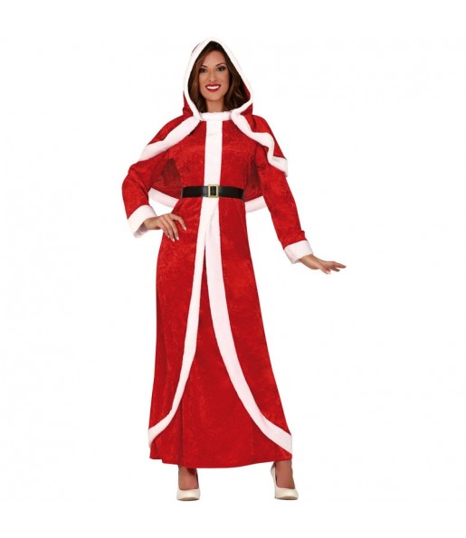 Costume Mère Noël avec cape femme