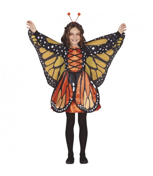 Costume Papillon avec des ailes fille