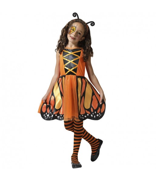 Costume Papillon orange fille