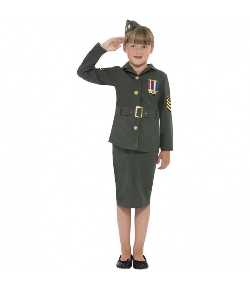 Costume Officier militaire fille