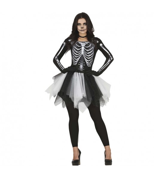Costume Miss Skeleton femme