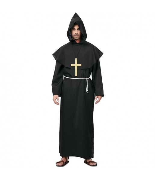 Costume Moine noir homme