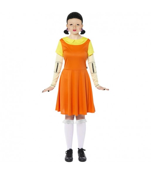 Costume Poupée de Squid Game femme