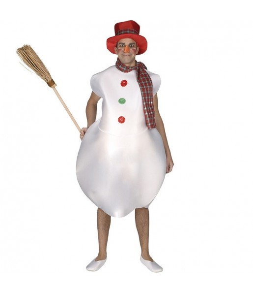 Costume Bonhomme de neige avec écharpe homme