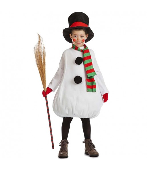 Costume Bonhomme de neige dodu garçon