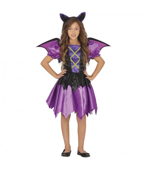 Costume Chauve-souris violette fille