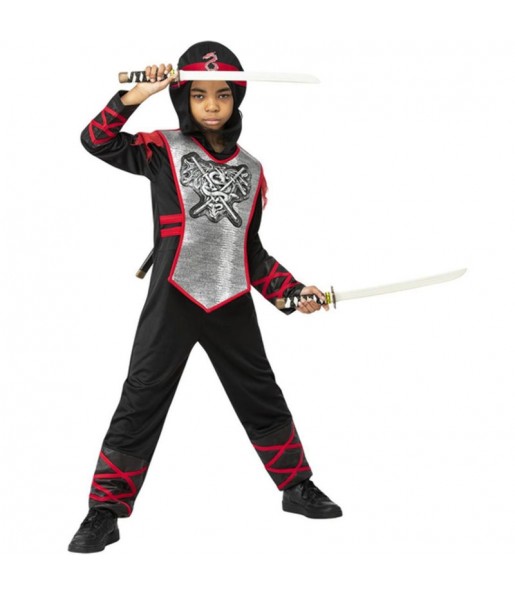 Costume Dragon ninja rouge garçon