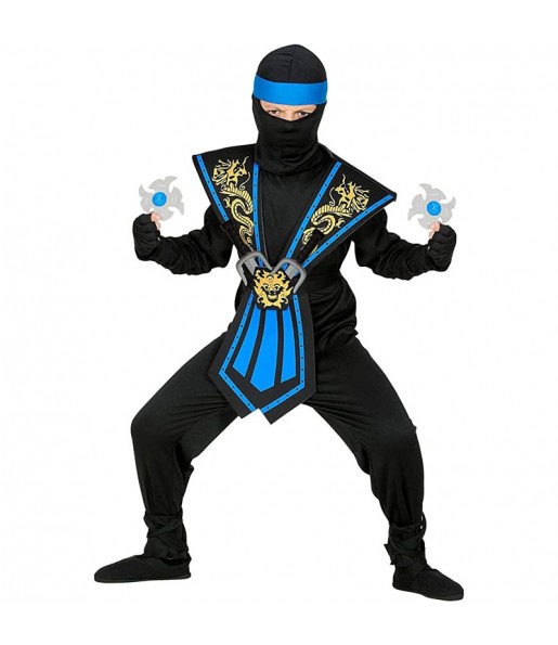 Costume Ninja Kombat bleu garçon