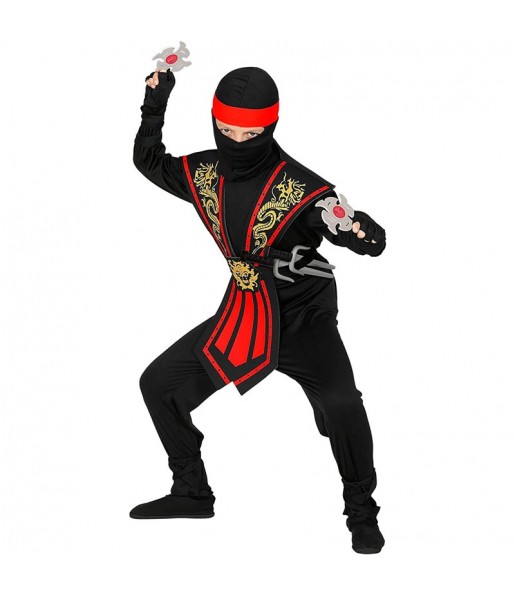 Costume Ninja Kombat rouge garçon