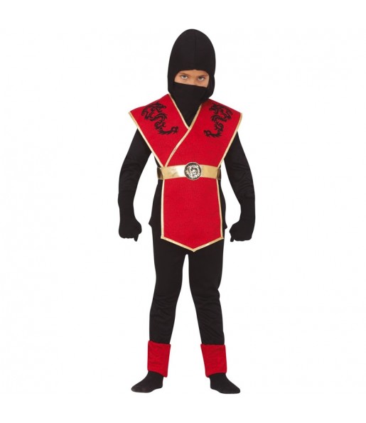 Déguisement Ninja rouge garçon