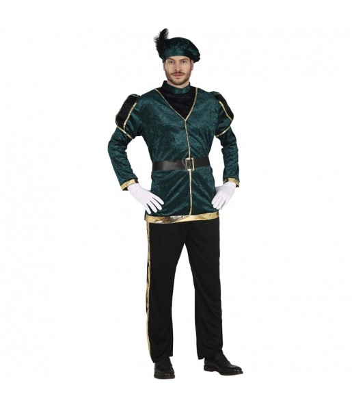 Costume Page verte des Rois d\'Orient homme