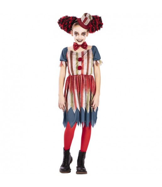 Costume Clown du cirque des horreurs fille