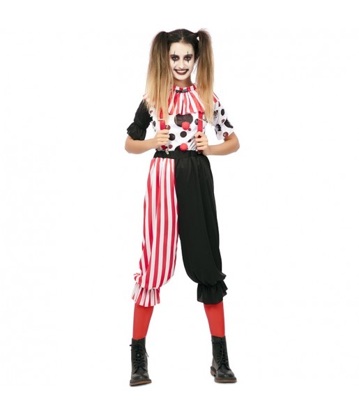 Costume de clown effrayant pour femme 
