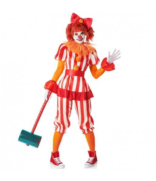 Costume Clown fou Cirque de la Terreur femme