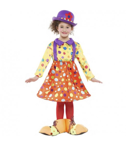 Déguisement Clown à pois fille