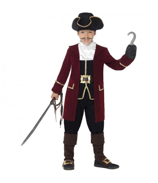 Déguisement Pirate Capitaine Hook garçon