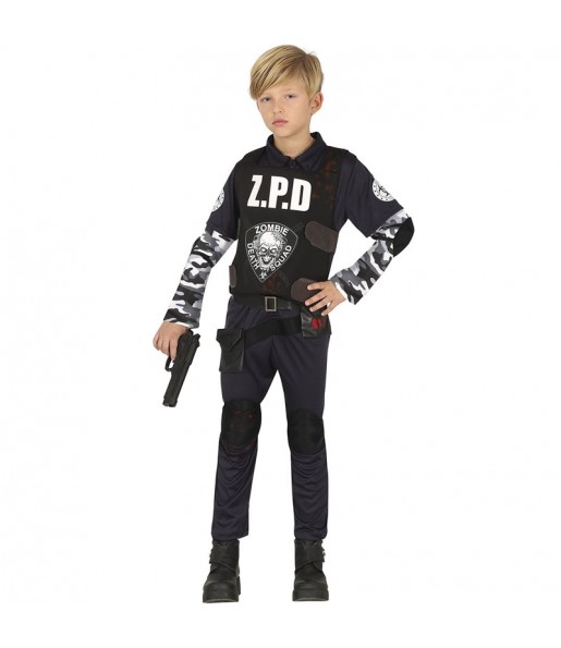 Déguisement Policier Zombie Enfant