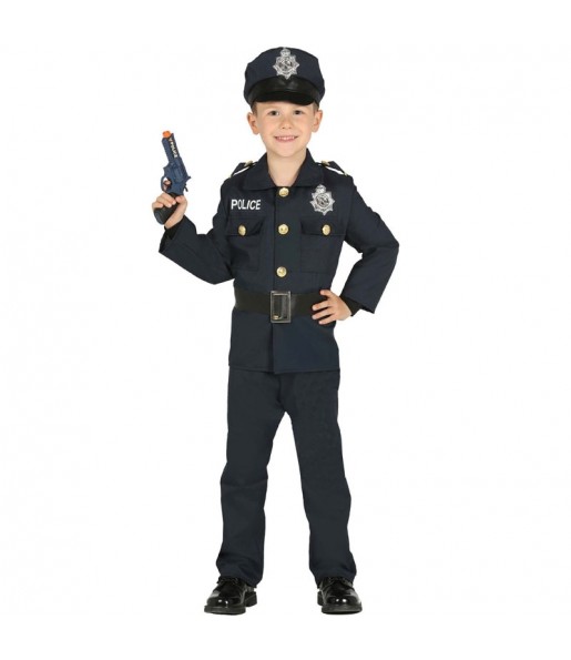 Déguisement Policier bleu garçon