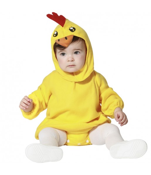 Costume Poulet jaune bébé