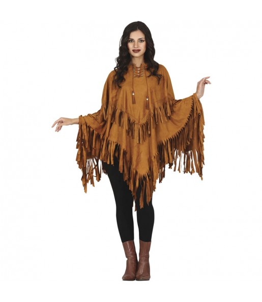 Costume Poncho Indienne femme
