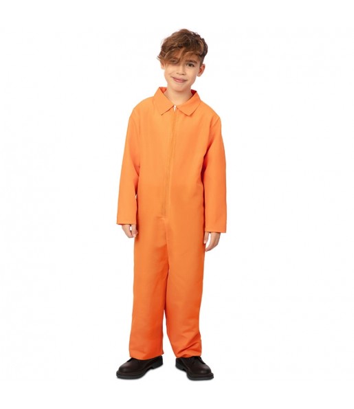 Costume Prisonnier orange garçon