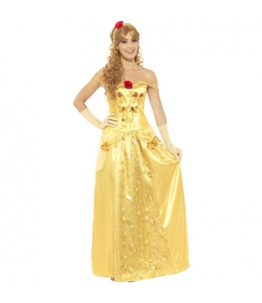 Costume Princesse Belle dorée femme