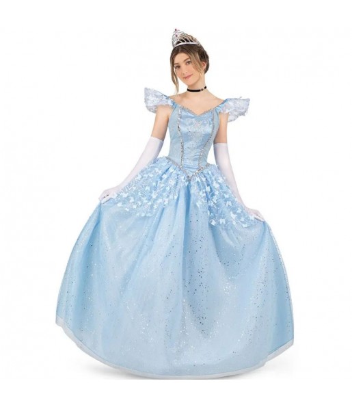 Costume Princesse Cendrillon bleue femme