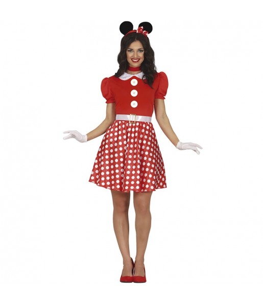 Costume Souris Minnie Mouse à la mode femme
