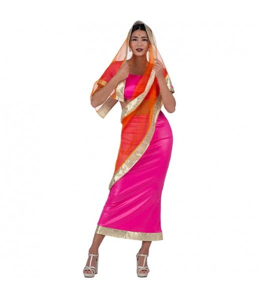 Costume Reine hindoue rose femme