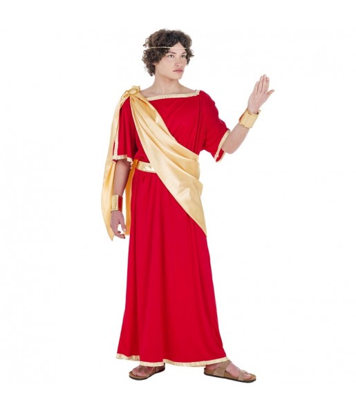 Costume Romain rouge et doré homme