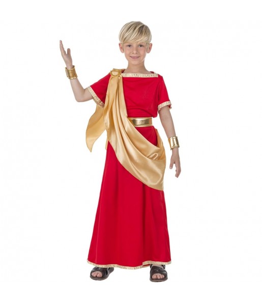 Costume Romain rouge et doré garçon