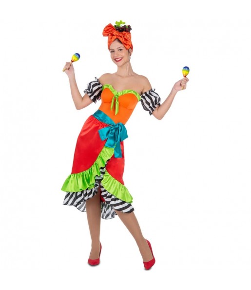 Déguisement Danseuse Rumba Multicolore femme