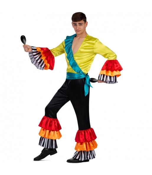 Déguisement Danseur Rumba Multicolore homme