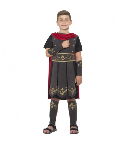 Déguisement soldat romain noir garçon