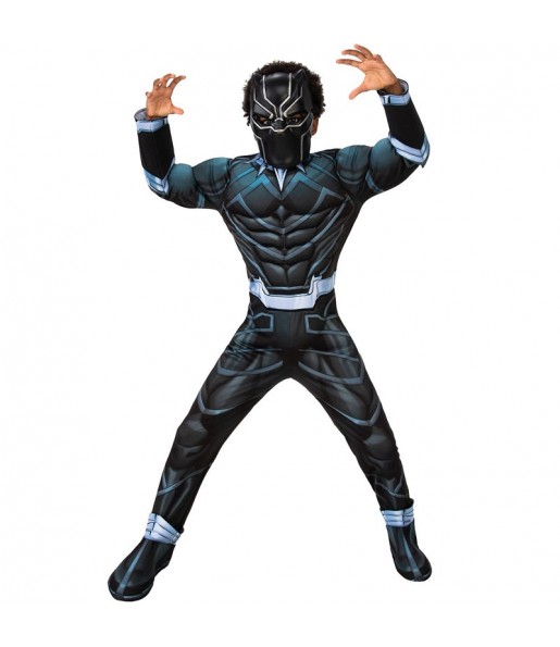 Costume Super-héros de luxe Black Panther garçon
