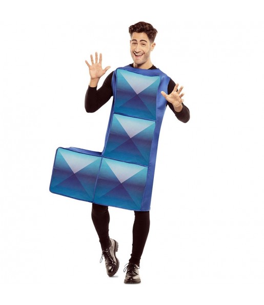 Déguisement Tetris Bleu Foncé homme