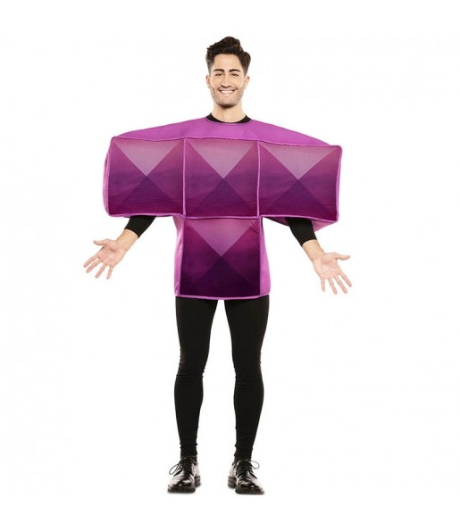 Déguisement Tetris Violet homme