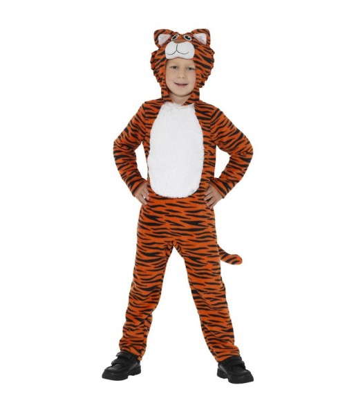 Déguisement tigre orange et noir garçon