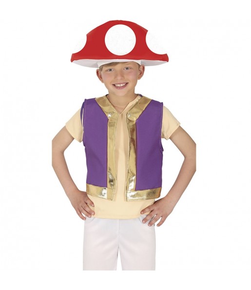 Costume Toad de Super Mario garçon